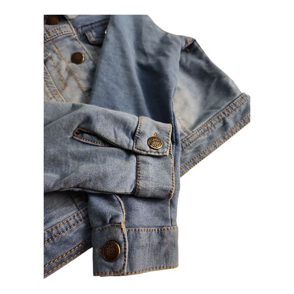 Issac Mizrahi Little Girls Denim Jean Jacket Sz XS (4) Cowgirl School Streetwear - Picture 6 of 9